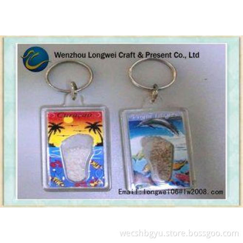 Gift Keychain RectangleAcrylic Keychain Solid / Logo Double